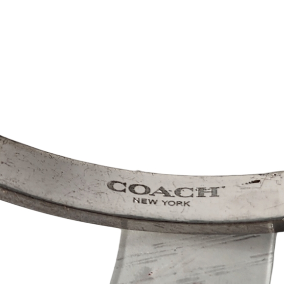 Coach bangle bracelet bangle petite pave rhinestones silver - Picture 12 of 12
